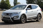 Передня дуга WT003 (нерж.) для Hyundai Santa Fe 3 2012-2018 рр - 1