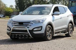 Передня дуга WT003 (нерж.) для Hyundai Santa Fe 3 2012-2018 рр - 2