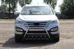 Передня дуга WT003 (нерж.) для Hyundai Santa Fe 3 2012-2018 рр - 3