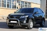 Кенгурятник WT021 (нерж.) для Kia Sorento II XM 2009-2014 рр - 2