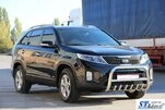 Кенгурятник WT021 (нерж.) для Kia Sorento II XM 2009-2014 рр - 3