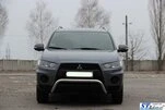 Кенгурятник WT007 (нерж.) для Mitsubishi Outlander 2006-2012рр - 4