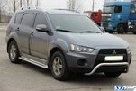 Кенгурятник WT007 (нерж.) для Mitsubishi Outlander 2006-2012рр - 2