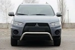 Кенгурятник WT007 (нерж.) для Mitsubishi Outlander 2006-2012рр - 1