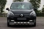 Передня дуга ST015 (нерж.) для Renault Scenic/Grand 2009-2016 рр - 2