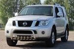 Кенгурятник WT008 (нерж) для Nissan Navara 2006-2015 рр - 1
