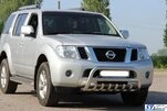 Кенгурятник WT008 (нерж) для Nissan Navara 2006-2015 рр - 3