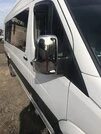 Накладки на дзеркала (2 шт) Omsa, Італійська нержавійка для Mercedes Sprinter W906 2006-2018 рр - 6