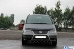 Кенгурятник WT003 (нерж) 60 мм, без напису для Volkswagen Sharan 2010- рр - 4