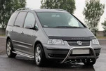 Кенгурятник WT003 (нерж) 60 мм, без напису для Volkswagen Sharan 2010- рр - 1