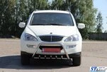 Кенгурятник WT003 (нерж) для SsangYong Kyron 2005-2014 рр - 7