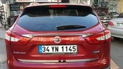 Накладка над номером (нерж.) Carmos - Турецька сталь для Nissan Qashqai 2014-2021 рр - 4