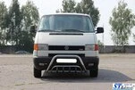 Кенгурятник WT002 (нерж) для Volkswagen T4 Caravelle/Multivan - 2
