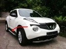 Бокові пороги Allmond Grey (2 шт., алюм.) для Nissan Juke 2010-2019 рр - 1