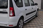 Бокові пороги Fullmond (2 шт., алюм.) для Dacia Logan MCV 2004-2014 рр - 1