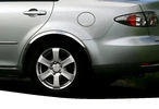 Накладки на арки (4 шт, нерж) для Mazda 6 2003-2008 рр - 1