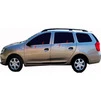 Окантовка вікон (4 шт, нерж) Carmos - Турецька сталь для Dacia Logan MCV 2013-2020 рр - 1