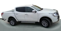 Бокові пороги Duru (2 шт., алюміній) для Fiat Fullback 2016- рр - 1