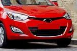 Обведення на решітку (нерж.) для Hyundai I-20 2012-2014 рр - 1