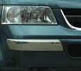 Куточки на передній бампер (2 шт., нерж) Carmos - Турецька сталь для Volkswagen T5 Transporter 2003-2010 рр - 1