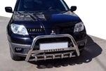 Кенгурятник (нерж.) для Mitsubishi Outlander 2001-2006 рр - 1