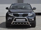 Кенгурятник WT003 (нерж.) для Kia Sportage 2010-2015 рр - 1