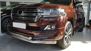 Передня дуга ST014 (2015-2025, нерж.) 60мм на 42мм для Toyota Land Cruiser 200 - 2