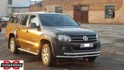 Передній захист ST018-2 (нерж) для Volkswagen Amarok 2010-2022 рр - 7