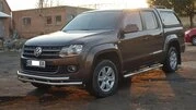 Передній захист ST018-2 (нерж) для Volkswagen Amarok 2010-2022 рр - 8