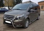 Кенгурятник WT006 (нерж.) для Mercedes Vito / V-class W447 2014- рр - 4