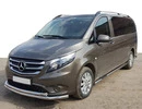 Передній захист ST014 (нерж.) 60/42 для Mercedes Vito / V-class W447 2014- рр - 1