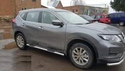 Бічні труби (2 шт, нерж) для Nissan X-trail T32 / Rogue 2014-2021 рр - 3