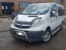 Кенгурятник WT003-4 (нерж.) З написом для Opel Vivaro 2001-2015 рр - 12