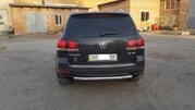 Задній захист AK002 (2 шт., нерж) для Volkswagen Touareg 2002-2010 рр - 4