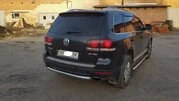 Задній захист AK002 (2 шт., нерж) для Volkswagen Touareg 2002-2010 рр - 6
