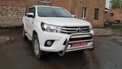 Кенгурятник WT007 (нерж) для Toyota Hilux 2015- рр - 2