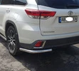 Задні куточки (2 шт., нерж) для Toyota Highlander 2013-2019 рр - 2