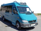 Передній захист ST015-2 (нерж.) для Mercedes Sprinter W901/902/903/904/905 1995-2006 рр - 1