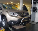 Кенгурятник без напису WT003 (нерж.) для Renault Duster 2018-2024 рр - 10