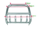 Кенгурятник QT006 (нерж.) для Nissan X-trail T30 2002-2007рр - 3