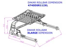 Роллбар з кошиком Dakar (під ролети) для Volkswagen Amarok 2010-2022 рр - 5