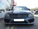 Передня решітка Diamond Silver 2018-2025, без камери для Mercedes C-сlass W205 рр - 9