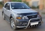 Кенгурятник з вусами WT003 (нерж.) для Kia Sorento I BL 2002-2009 рр - 1
