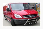 Кенгурятник WT003 (нерж.) 60мм, з написом для Mercedes Sprinter W906 2006-2018 рр - 2