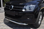 Передній захист ST008 (нерж) для Volkswagen Amarok 2010-2022 рр - 1