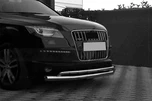 Передній захист ST017 (нерж.) для Ауди Q7 2005-2015 рр - 2