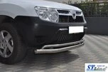 Передній захист ST017 (нерж.) для Dacia Duster 2008-2018 рр - 3