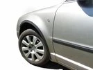 Накладки на арки (4 шт, чорні) ABS - пластик для Skoda Superb 2001-2009 рр - 1