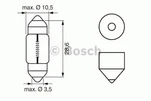 Вказівна лампа Osram 6438 C10W 28mm 12V SV8.5-8 - 2