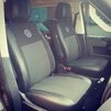 Авточохли (екошкіра та тканина, Premium) Повний салон для Volkswagen T5 Caravelle 2004-2010 рр - 7